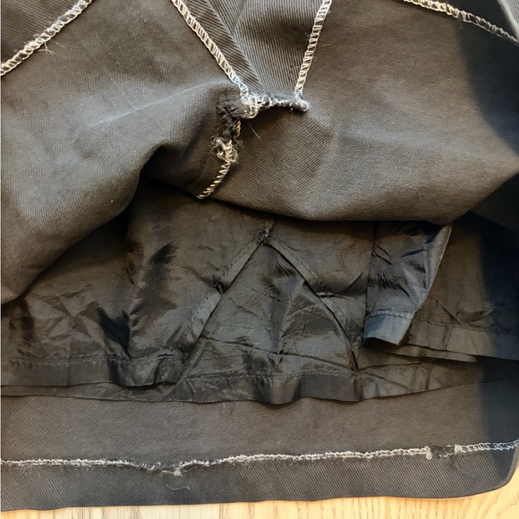 De Couleur Black High Waisted Belted Pencil Skirt Size 6 - Picture 5 of 6